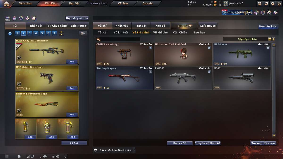 shop acc cf uy tin gia re
